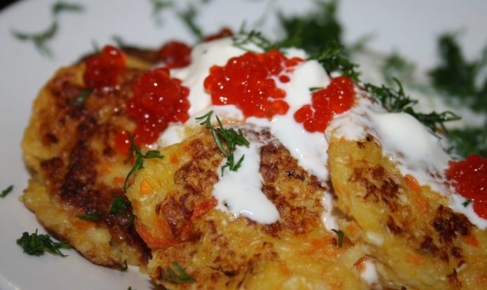 Овощные оладьи