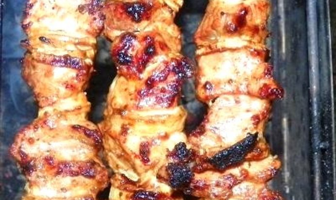 Шашлык в майонезе с соевым соусом