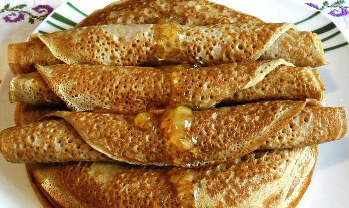 Блины из ржаной муки без дрожжей