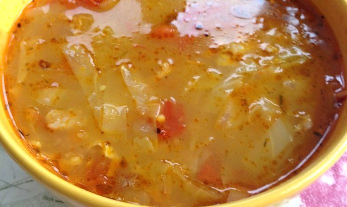 Щи из свежей капусты на скорую руку