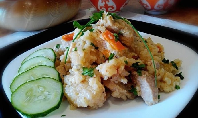 Плов с говядиной в мультиварке