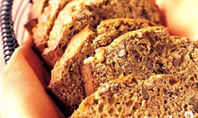 Банановый хлеб с орешками