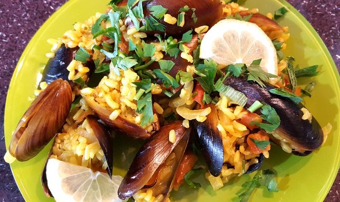 Ризотто с мидиями в мультиварке