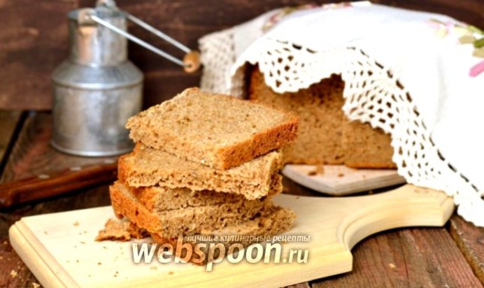 Ржаной хлеб с творогом и картофельными хлопьями