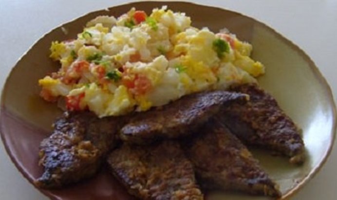 Отбивные из свиной печени