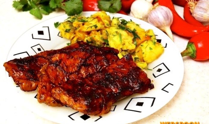 Говяжье филе в свиной сетке