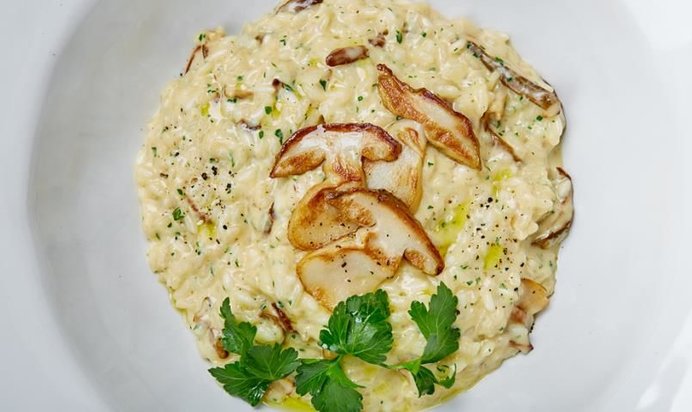 Ризотто с белыми грибами