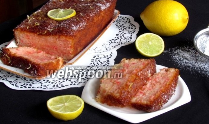 Кокосово-йогуртовый кекс с лаймовым сиропом