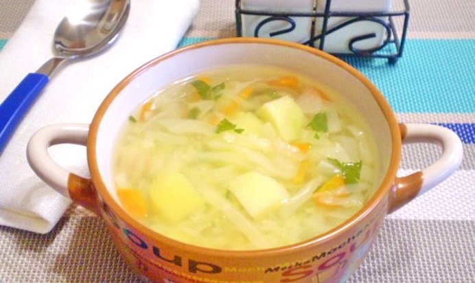 Диетические щи из свежей капусты