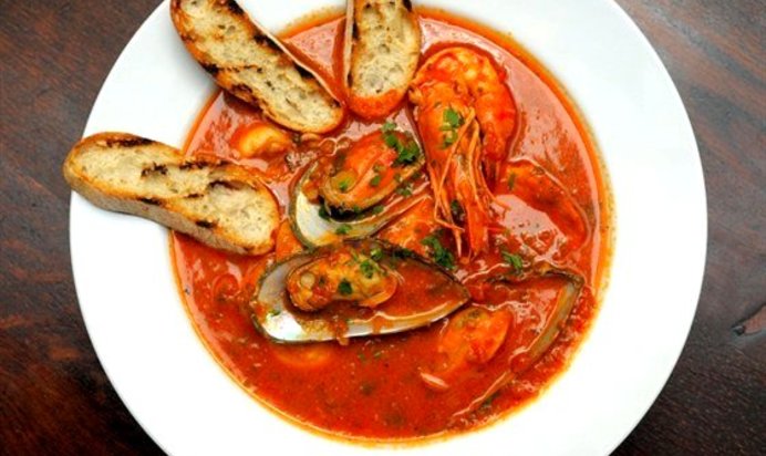 Борщ с мидиями