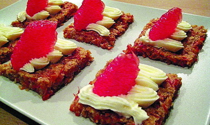 Пирожные с грейпфрутом