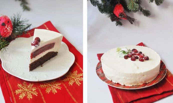 Торт-мусс Морозная ягода