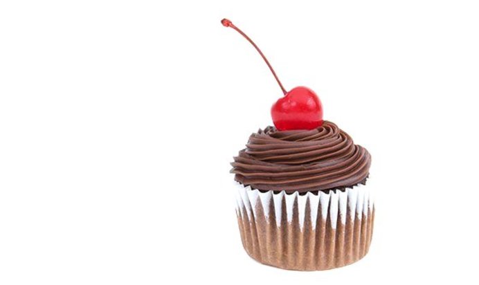 Вишнево-шоколадные кексы с шоколадным кремом