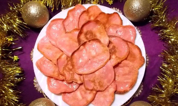 Оладьи на протеиновом коктейле с яблоком