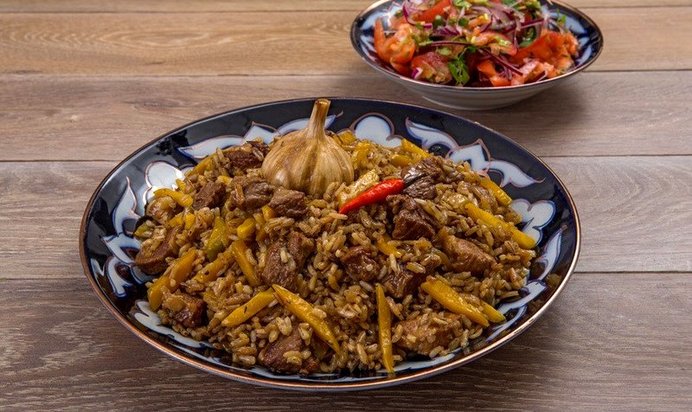 Ферганский плов с ачик-чучуком