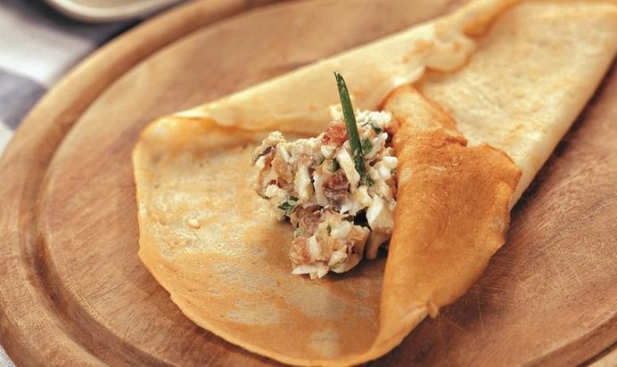 Заправка для блинов из копченой сельди