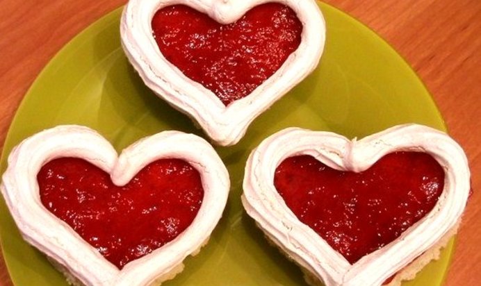 Пирожное «Валентинки»