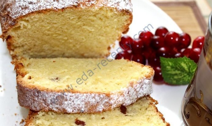 Творожный кекс с изюмом Классический