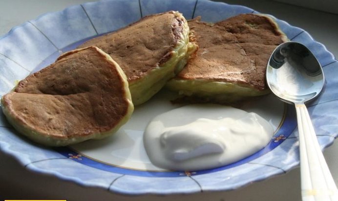 Оладьи из кабачков сладкие