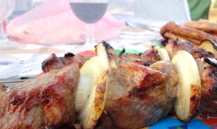 Настоящий шашлык из баранины