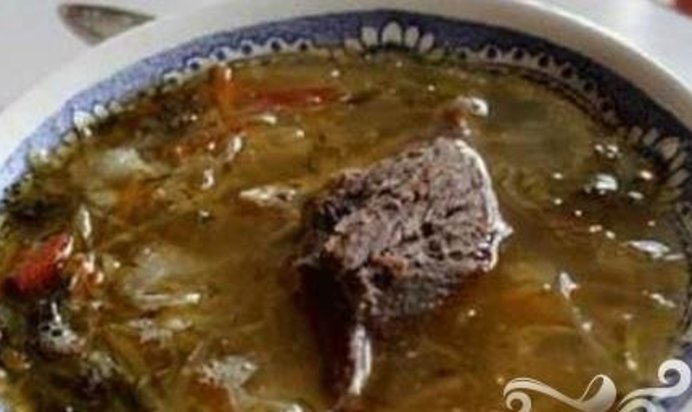 Щи с ветчиной