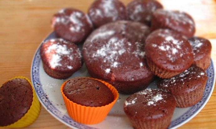 Шоколадные кексики