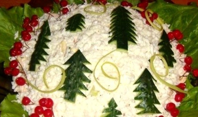 Салат Новогодняя елочка