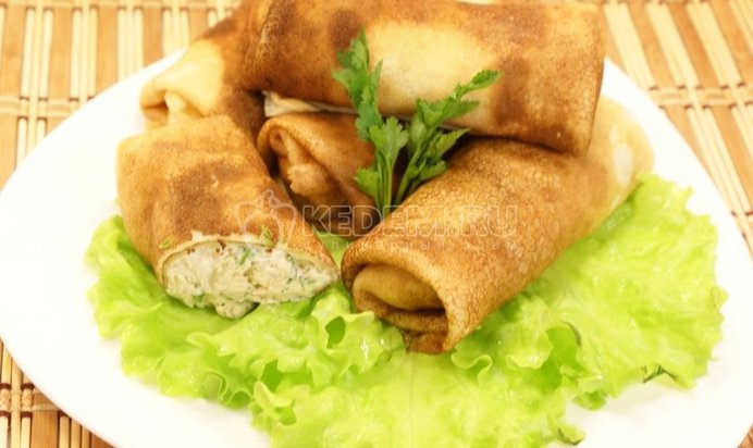 Блинчики с курицей