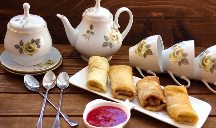 Блинчики со сладкой начинкой