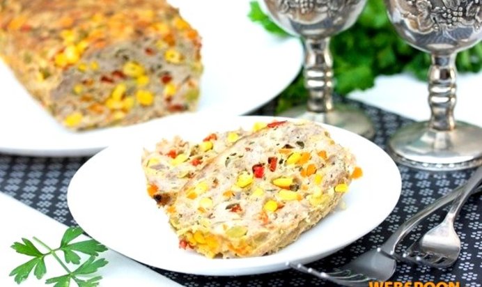 «Разноцветный» мясной хлебец