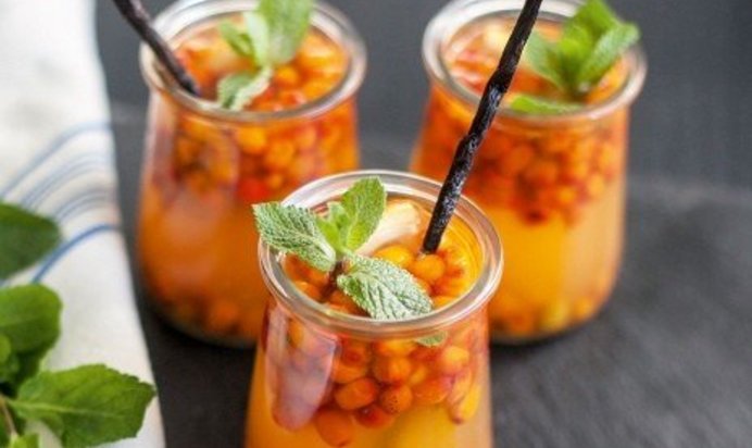 Горячий облепиховый коктейль