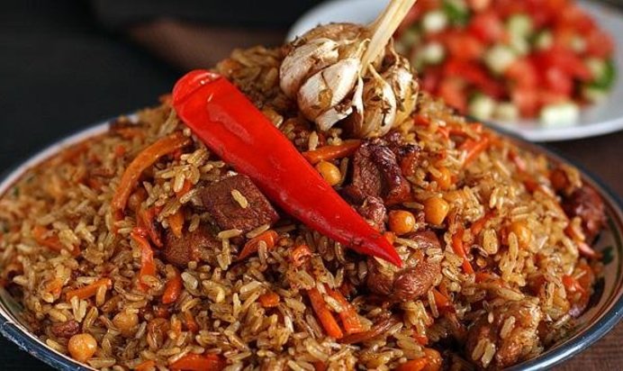 Плов из баранины с нутом