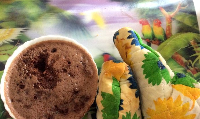 Быстрые шоколадные кексы в кружке