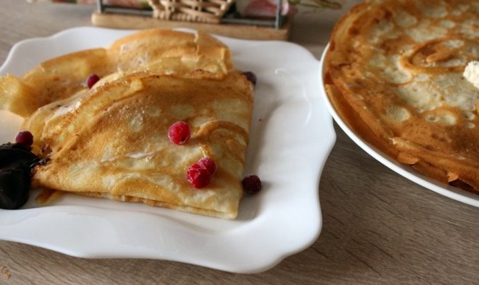 Вкусные блины на молоке