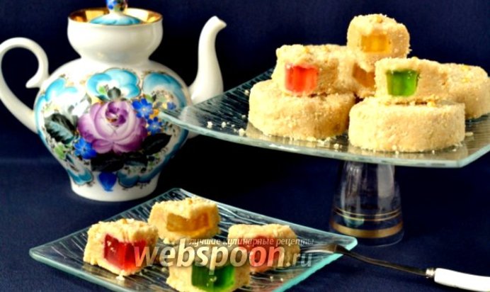 Пирожные без выпечки с мармеладом