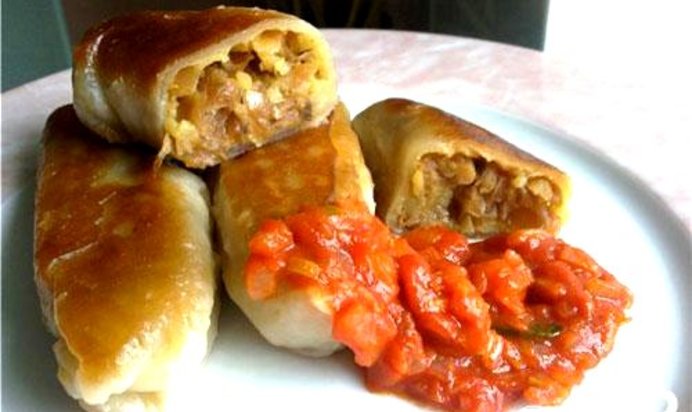 Вареники-Крученики постные