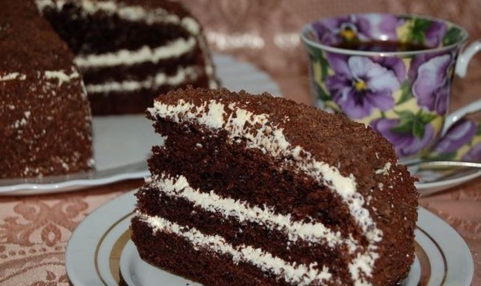 Торт из варенья черной смородины