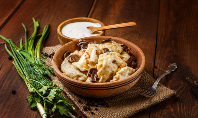 Вареники с картофелем и грибами