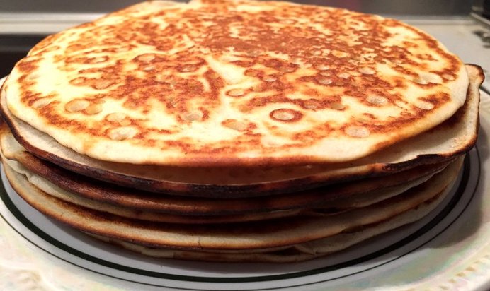 Воздушные тонкие блины на молоке