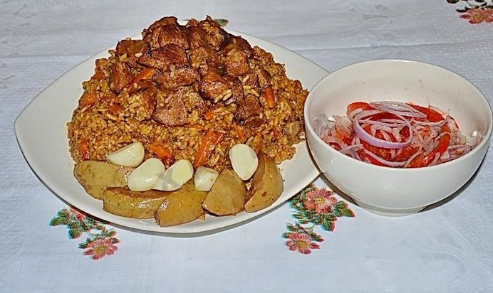 Плов узбекский из говядины