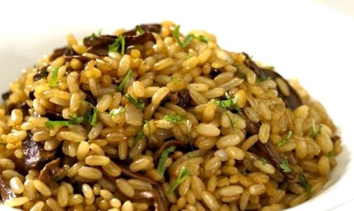 Плов с грибами