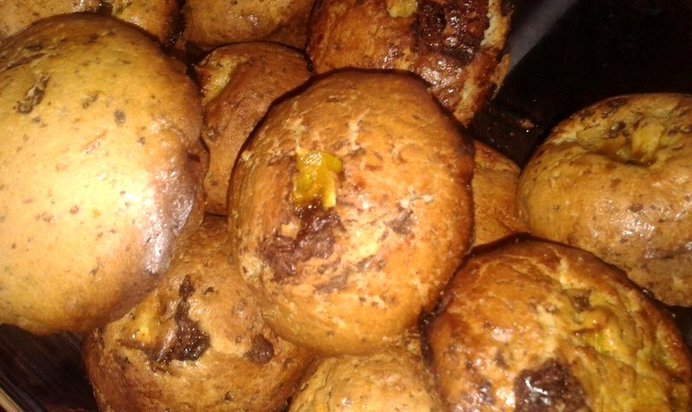 Шоколадно-апельсиновые маффины