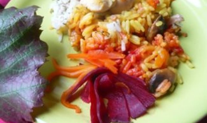 Трехцветный плов