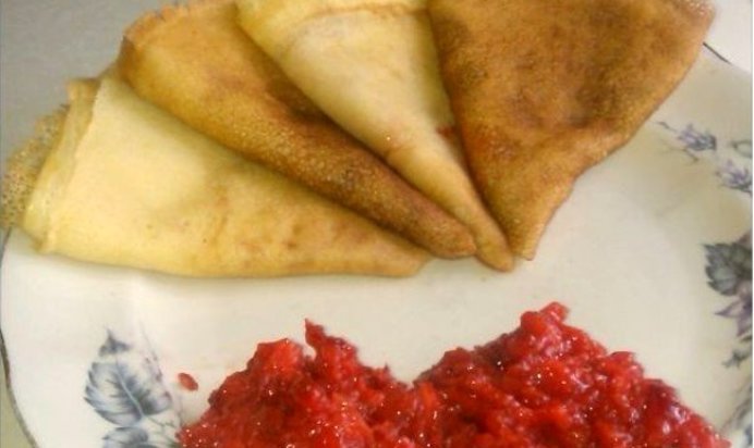 Блины заварные с молоком