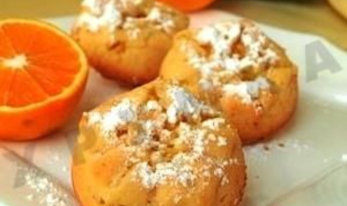 Маффины с апельсином и кокосом