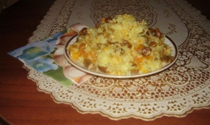 Плов грибной