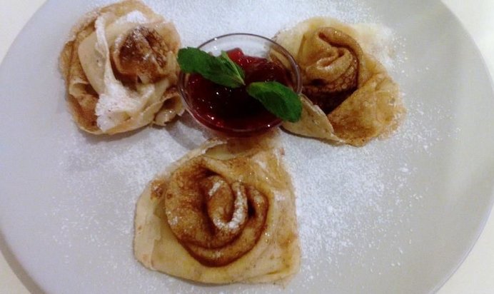 Блинчики Нежные розы