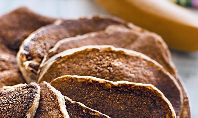 Банановые оладьи с геркулесом