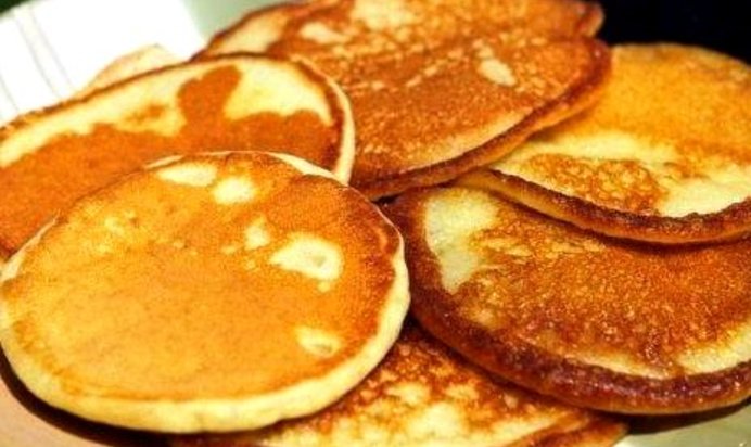 Банановые оладьи без муки