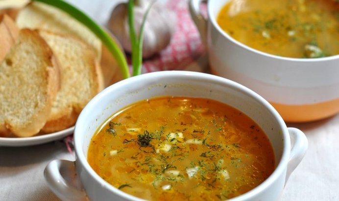 Постные щи с грибами